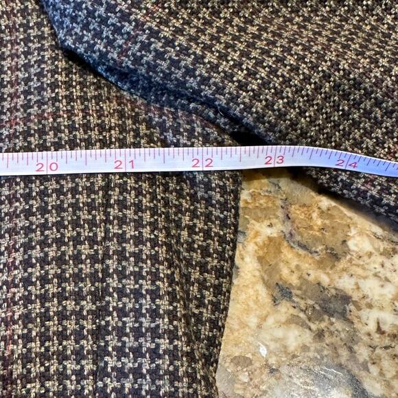 Ermenegildo Zegna for Neiman Marcus Mens 44 Cashmere Brown Houndstooth Blazer - Picture 10 of 14